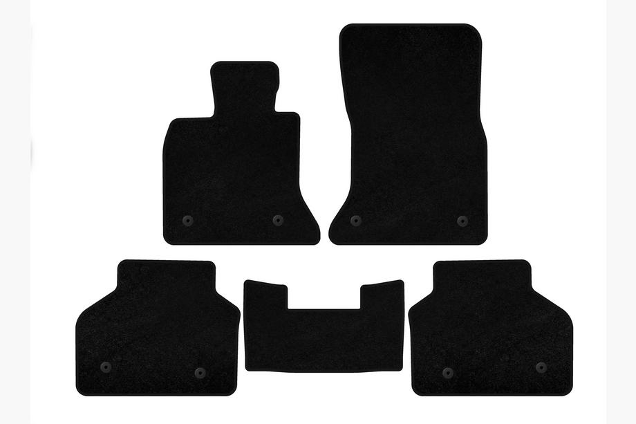 BMW 5 Series F07 2009–2017 Textil Fußmatten Premium (Schwarz) Image