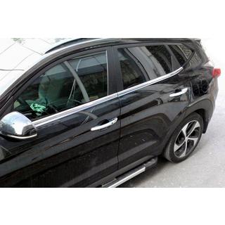 Fensterunterkante Zierleisten Edelstahl (4 Stk) Hyundai Tucson TL 2016-2021 Foto 1