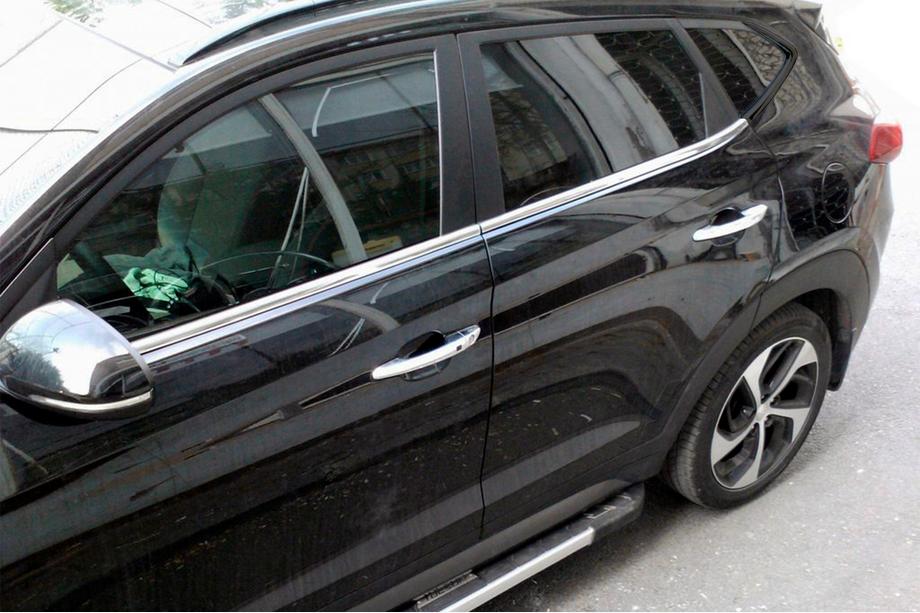 Hyundai Tucson TL 2016-2021 Fensterunterkante Zierleisten Edelstahl (4 Stk) Image