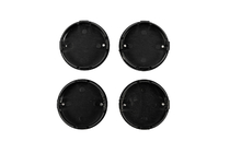 Audi Nabenkappen für Felgen 60/58 mm (Schwarz/Chrom, 4 Stk.) Foto 4