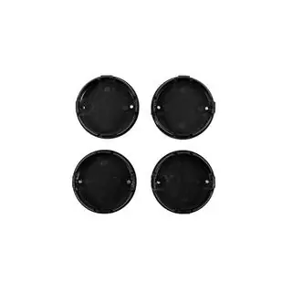 Nabenkappen für Felgen 60/58 mm (Schwarz/Chrom, 4 Stk.) Foto 4