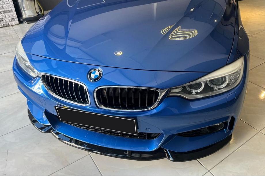 BMW 4 Series F32/F33/F36 2012-2020 Frontstoßstangenlippe Lip EuroCap (für M-Sport, 2014-2017, Hochglanz Schwarz) Foto 2
