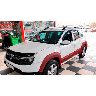 Kotflügelverbreiterungen mit Zierleisten EuroCap (12 Stk., glatt, schwarz matt, ABS) Renault Duster 2008–2017 Foto 1