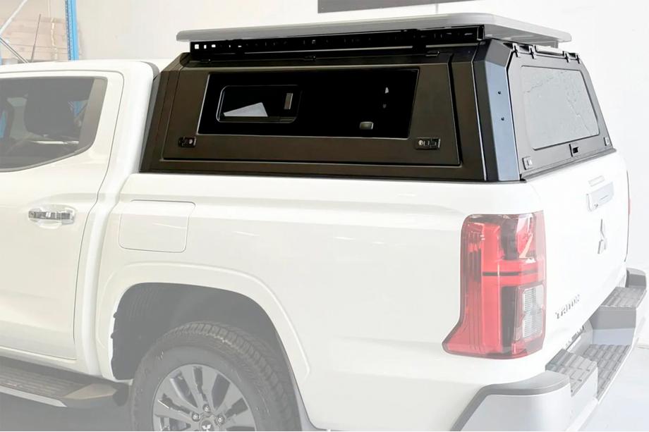 Mitsubishi L200 2024- Aluminium-Hardtop für Pick-up-Ladefläche mit Fenstern Image