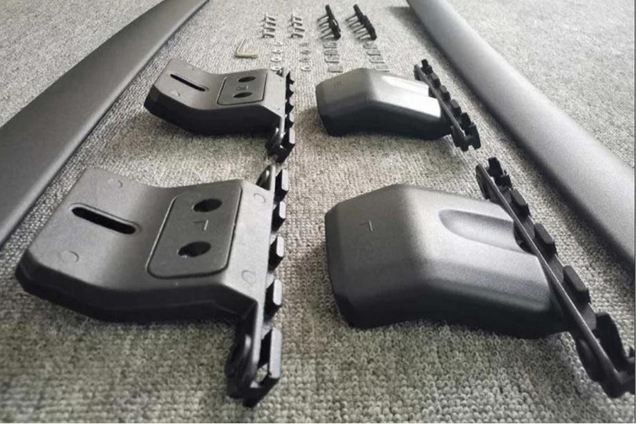 Honda Pilot 2008-2015 Dachträger-Querträger für integrierte Dachreling OEM (2 Stk.) Schwarz Foto 4