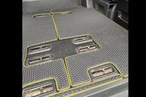 Volkswagen T5 2010-2015 EVA Fußmatten (kurzer Radstand, kompletter Innenraum, schwarz) Foto 3