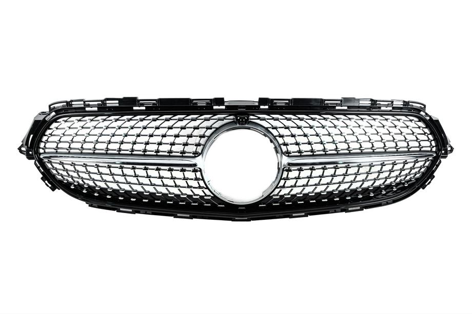 Mercedes E-class W213 2016-2023 Frontgrill Diamond Silver (für Base, 2020-2023) Image