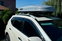Nissan X-trail T32/Rogue 2014-2021 Dachträger-Querträger für integrierte Dachreling OEM (2 Stk.) Schwarz Foto 7
