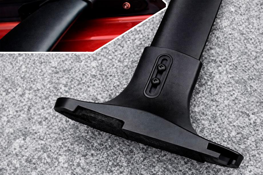 Ford Ecosport 2013-2022 Dachträger Quertraversen für integrierte Reling OEM (2 Stk.) Schwarz Foto 8
