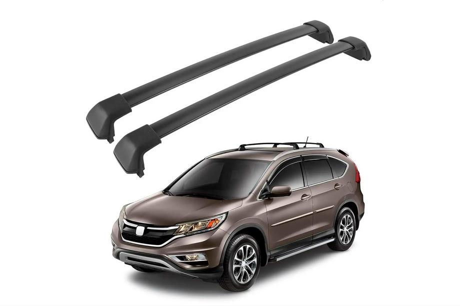Honda CRV 2012-2016 Dachträger Quertraversen für integrierte Reling OEM (2 Stk.) Grau Foto 3