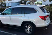 Honda Pilot 2015-2022 Dachträger Quertraversen für integrierte Reling OEM (2 Stk.) Schwarz Foto 5