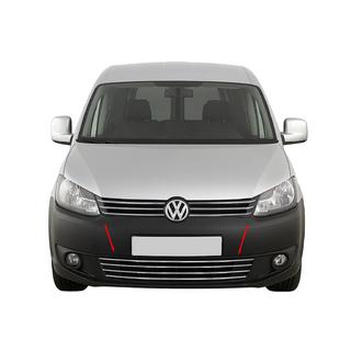 Einteiliger Edelstahl-Kühlergrill für Stoßstange Volkswagen Caddy 2010-2015 Foto 1