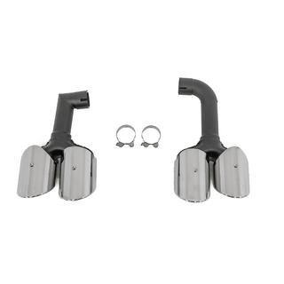 Auspuffblenden Silver im X4M F98 (V2) Stil Foto 3