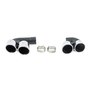 Auspuffendrohre V1 Silver im X6M F96 Style BMW X6 G06 2019–2027 Foto 1