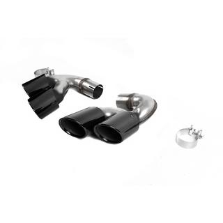 V1 Black Auspuffendrohrblenden im X6M F96 Style BMW X6 G06 2019–2027 Foto 3