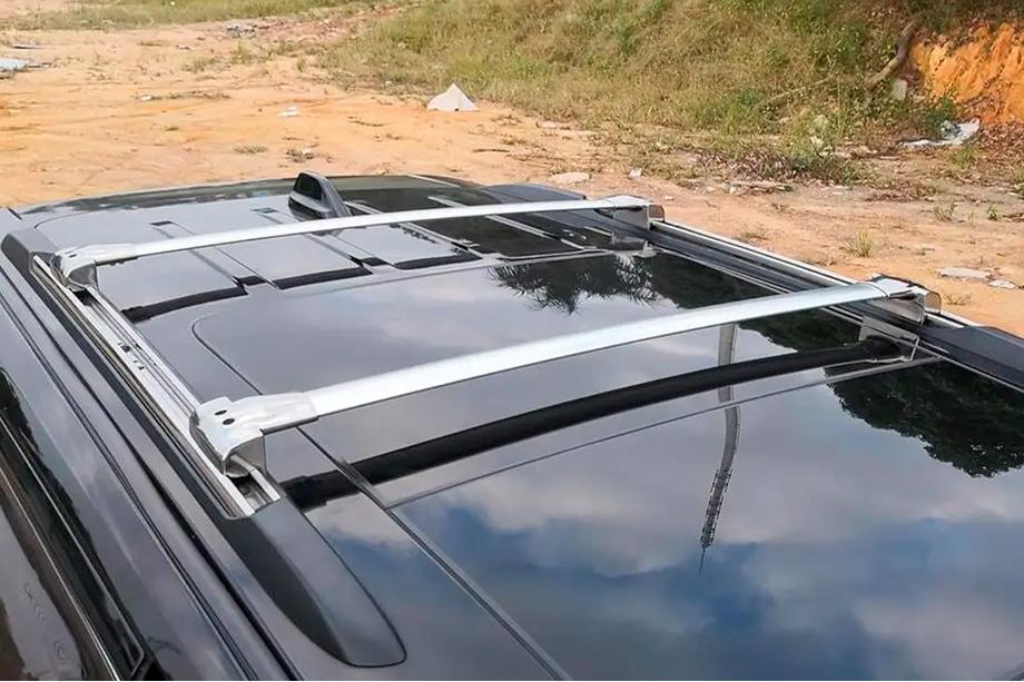 Jeep Grand Cherokee WK2 2010-2021 Dachträger-Querträger für integrierte Dachreling OEM V1 (2 Stk.) Grau Foto 6