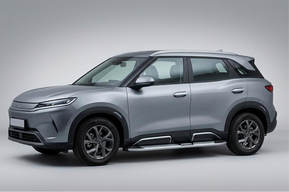 BYD Atto 2/Yuan Up 2024– Seitenschweller Mevsim Grey (2 Stk., Aluminium) Foto 1