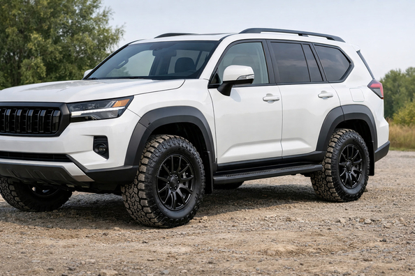 Toyota Land Cruiser Prado 250: Gegen Schmutz an den Seiten und schmale Radläufe Foto 1