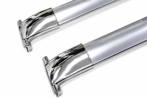 Lexus LX570/450d 2008-2022 Dachträger Quertraversen für integrierte Reling OEM (2 Stk.) Chrom Foto 4