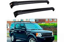 Land Rover Discovery III 2004–2009 Dachträger Quertraversen für integrierte Reling OEM (2 Stk.) Schwarz Foto 5