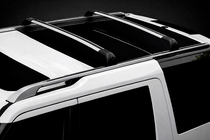 Land Rover Discovery III 2004–2009 Dachträger Quertraversen für integrierte Reling OEM (2 Stk.) Schwarz Foto 3
