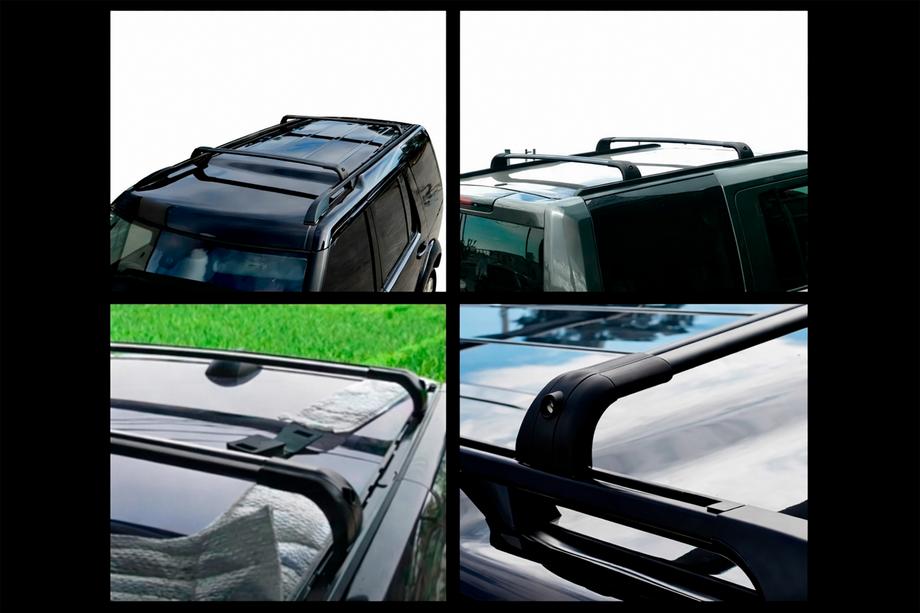 Land Rover Discovery III 2004–2009 Dachträger Quertraversen für integrierte Reling OEM (2 Stk.) Grau Foto 4