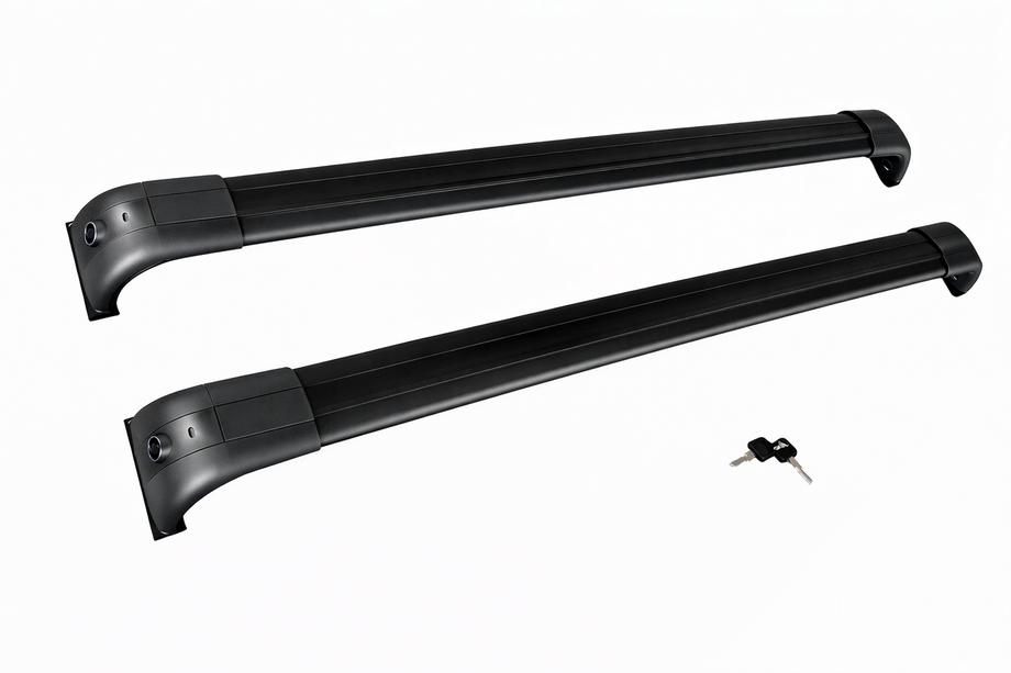 Land Rover Discovery IV 2009-2017 Dachträger Quertraversen für integrierte Reling OEM (2 Stk.) Schwarz Foto 11