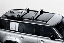 Land Rover Defender 2019- Dachträger Quertraversen für integrierte Reling OEM (2 Stk.) Schwarz Foto 5