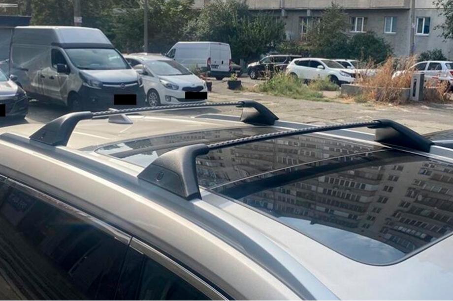Nissan X-trail T33/Rogue 2022- Dachträger Quertraversen für integrierte Reling OEM (2 Stk.) Schwarz Foto 17
