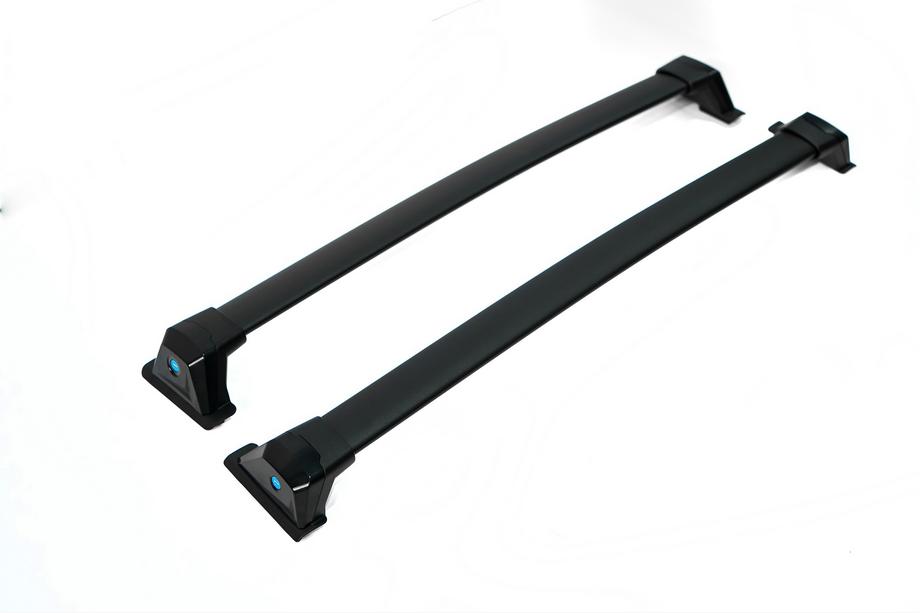 Toyota Yaris/Yaris Cross (XP210) 2020- Dachträger Quertraversen für integrierte Reling OEM (2 Stk.) Schwarz Foto 5
