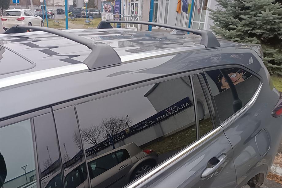 Toyota Highlander 2019- Dachträger Quertraversen für integrierte Reling OEM (2 Stk.) Schwarz Image