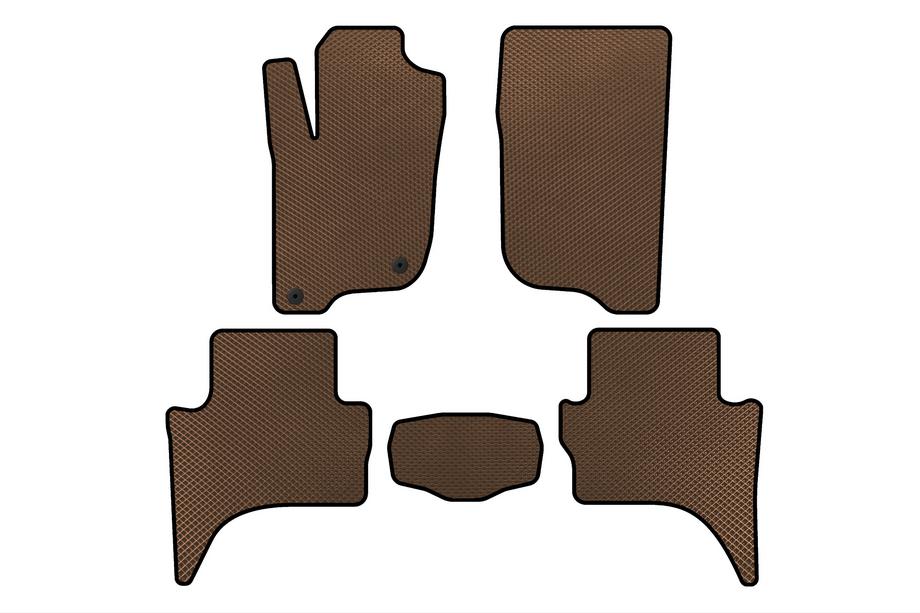 Mitsubishi L200 2015-2024 EVA-Fußmatten (Short base, Braun) Image