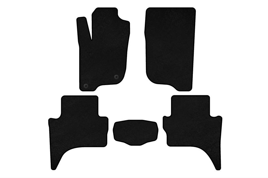 Mitsubishi L200 2015-2024 Premium Textil-Fußmatten (Short base, schwarz) Image