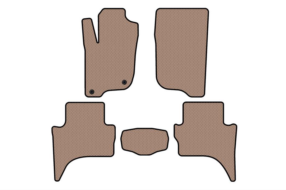 Mitsubishi L200 2015-2024 Gummifußmatten Carsuit (Short base, Beige) Foto 1