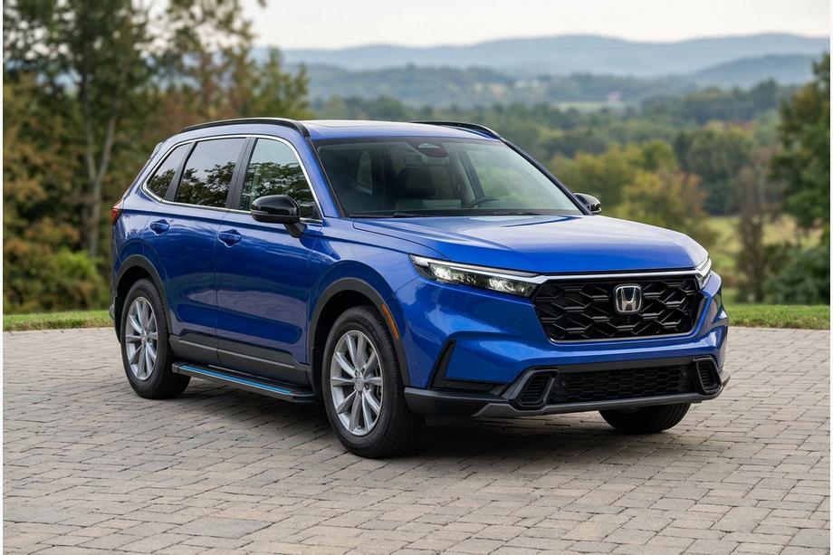 Honda CRV 2022- Trittbretter Maya Blue (2 Stk., Aluminium) Image