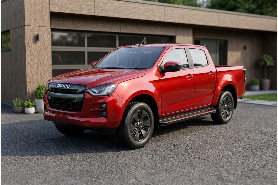 Isuzu D-Max 2019- Seitliche Trittbretter Maya Red (2 Stk., Aluminium) Image