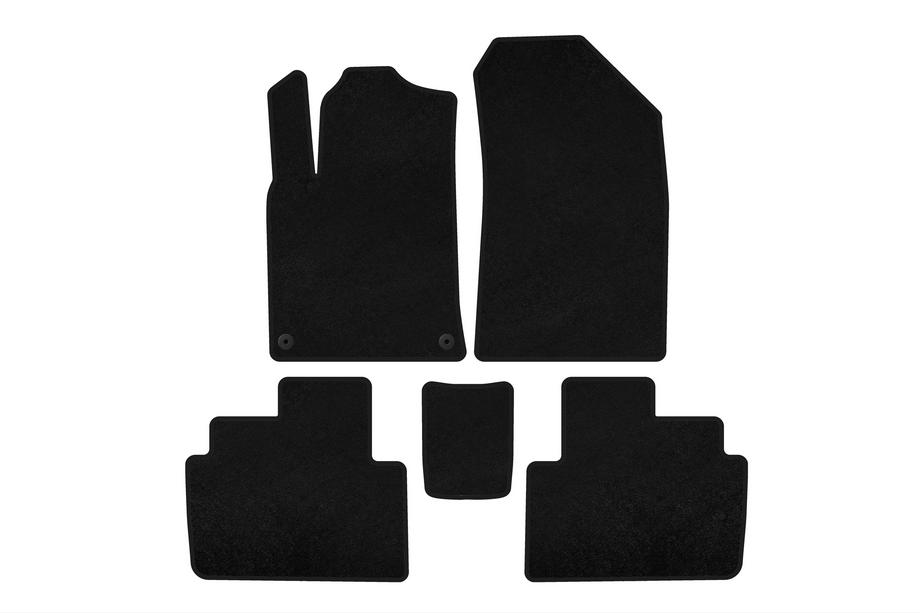 Peugeot 407 2004-2011 Textil-Fußmatten Premium (SW, Schwarz) Image
