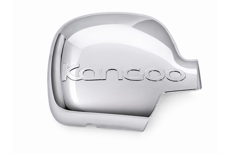 Renault Kangoo 2008–2020 Spiegelabdeckung 2008-2013 mit Logo rechts (1 Stk.) Carmos - Verchromter Kunststoff Foto 1