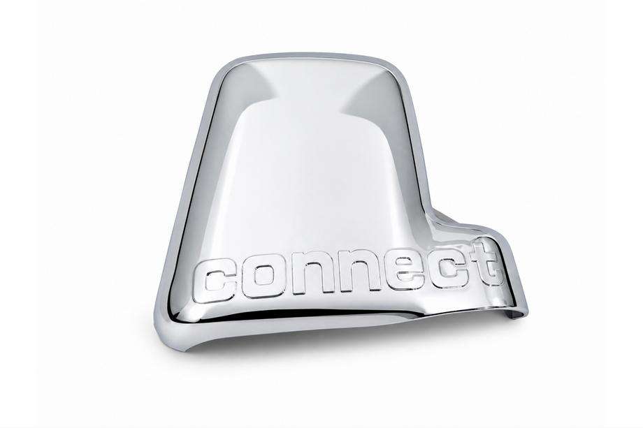 Ford Connect 2006–2009 Chrom Spiegelkappe mit Logo rechts (1 Stk., Kunststoff) Foto 1