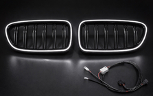 BMW 5 Series F10/F11 2010–2016 M-Look LED Nieren (Hochglanz Schwarz) Foto 5