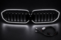 BMW 3 Series G20/G21 2018- Nieren 1-Bar LED (2022+, Hochglanzschwarz) Foto 6