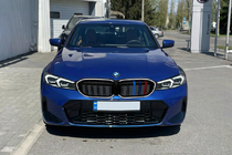 BMW 3 Series G20/G21 2018- Nieren-Kühlergrill M-Color LED (2022+, Schwarz Hochglanz) Foto 1