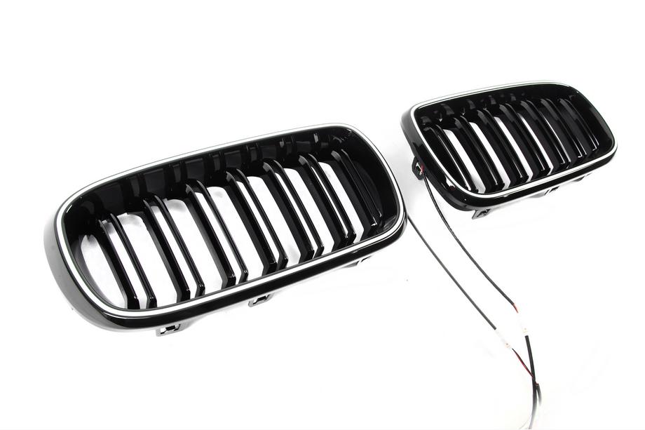 BMW X5 F15 2013-2018 M-Look LED Nieren (Hochglanz Schwarz) Foto 4