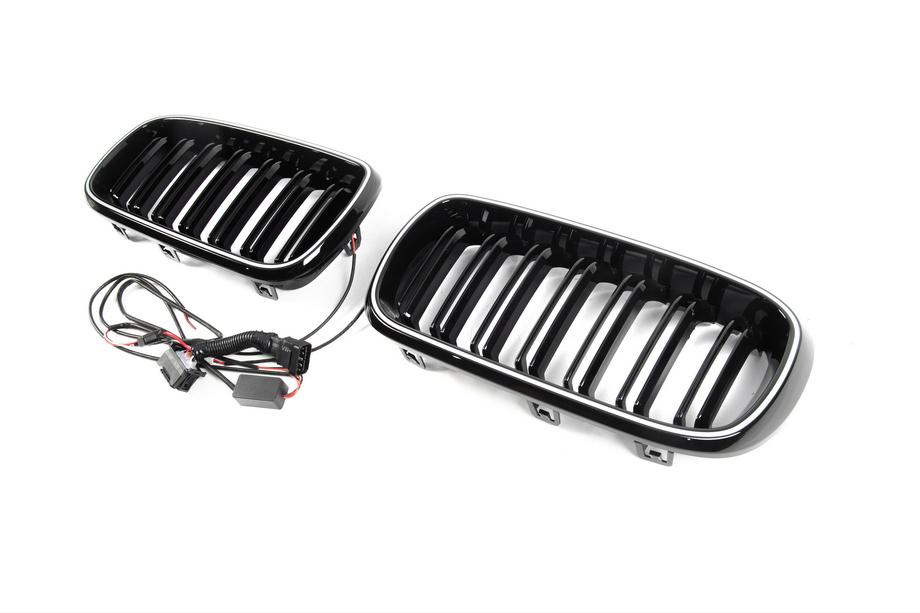 BMW X5 F15 2013-2018 M-Look LED Nieren (Hochglanz Schwarz) Foto 8