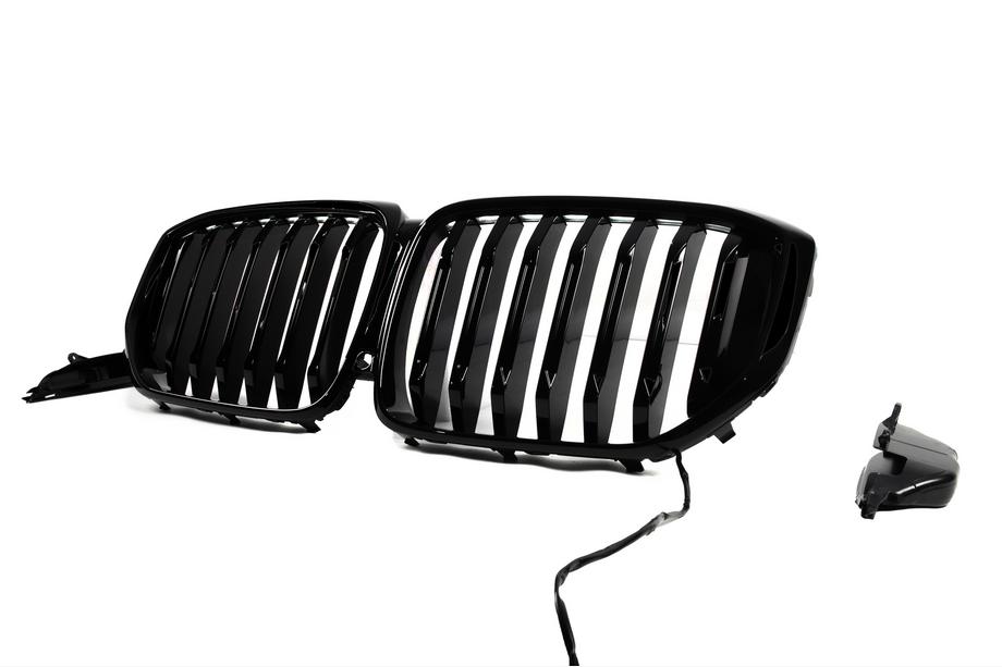 BMW X5 G05 2019–2026 Nierengrills 1 Bar LED (2019-2022, Schwarz Hochglanz) Foto 3