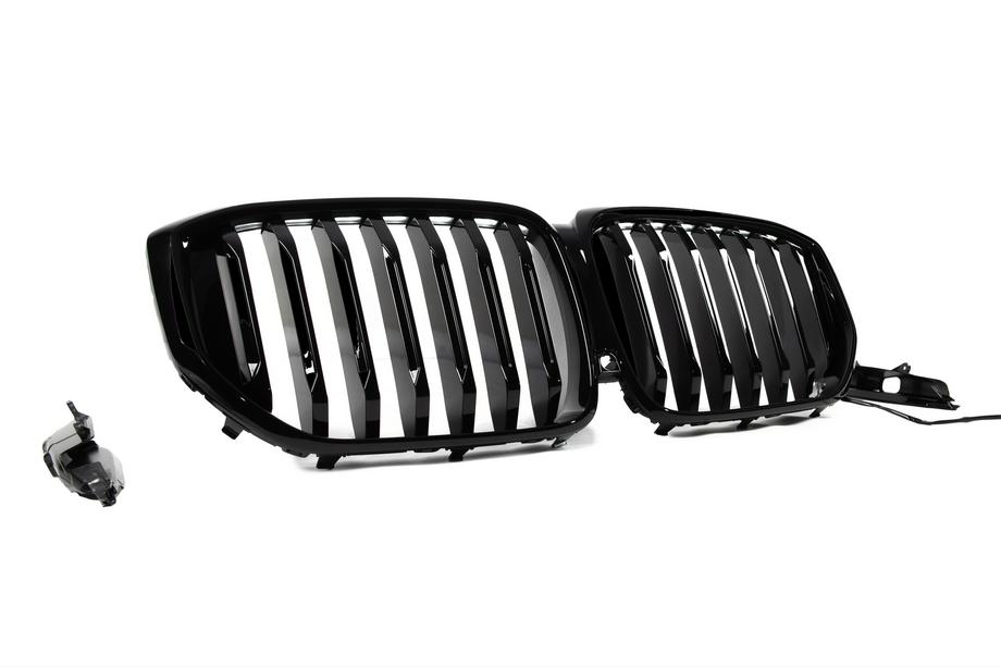 BMW X5 G05 2019–2026 Nierengrills 1 Bar LED (2019-2022, Schwarz Hochglanz) Foto 4