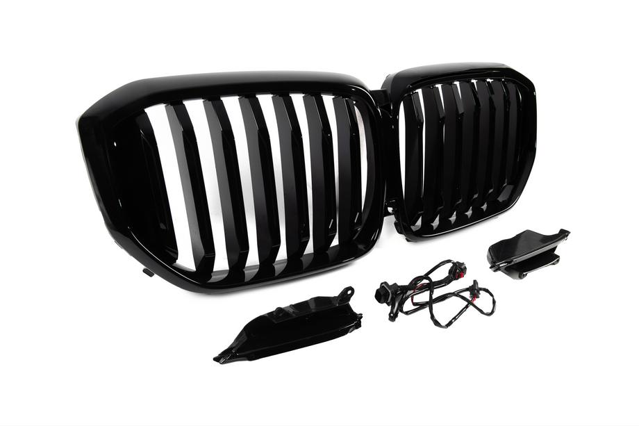 BMW X5 G05 2019–2026 Nierengrills 1 Bar LED (2019-2022, Schwarz Hochglanz) Foto 8