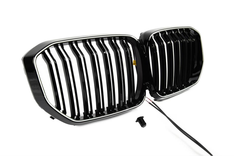 BMW X5 G05 2019–2026 BMW Nieren Grill M-Look LED (2019-2022, Schwarz Hochglanz) Foto 3