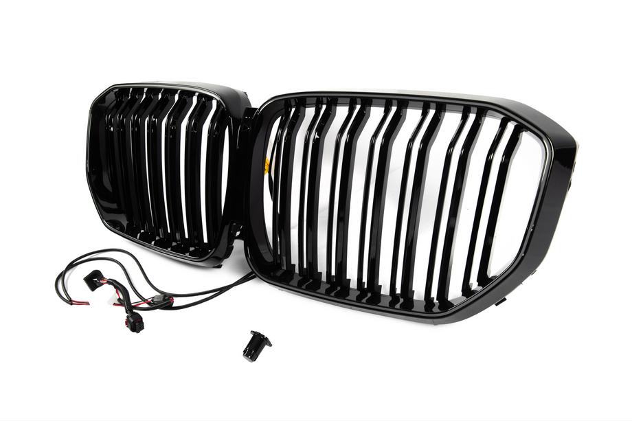 BMW X5 G05 2019–2026 BMW Nieren Grill M-Look LED (2019-2022, Schwarz Hochglanz) Foto 7