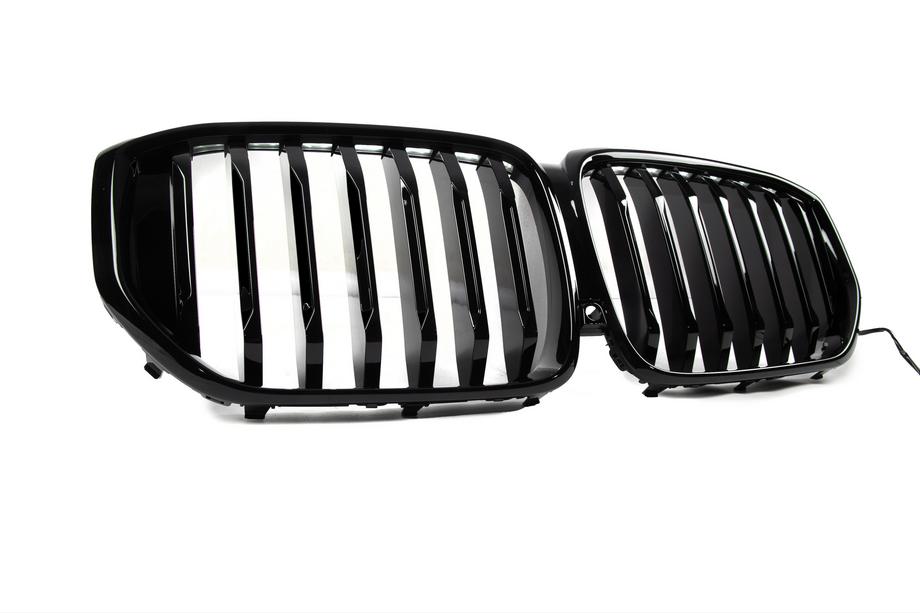 BMW X5 G05 2019–2026 Nieren-Kühlergrill 1-Bar LED (2023+, Schwarz Hochglanz) Foto 2